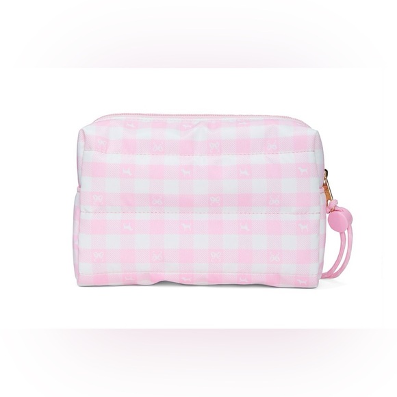 VS Pink x Love Shack Fancy Collab Makeup Bag - Icon Gingham Print - Picture 2 of 6